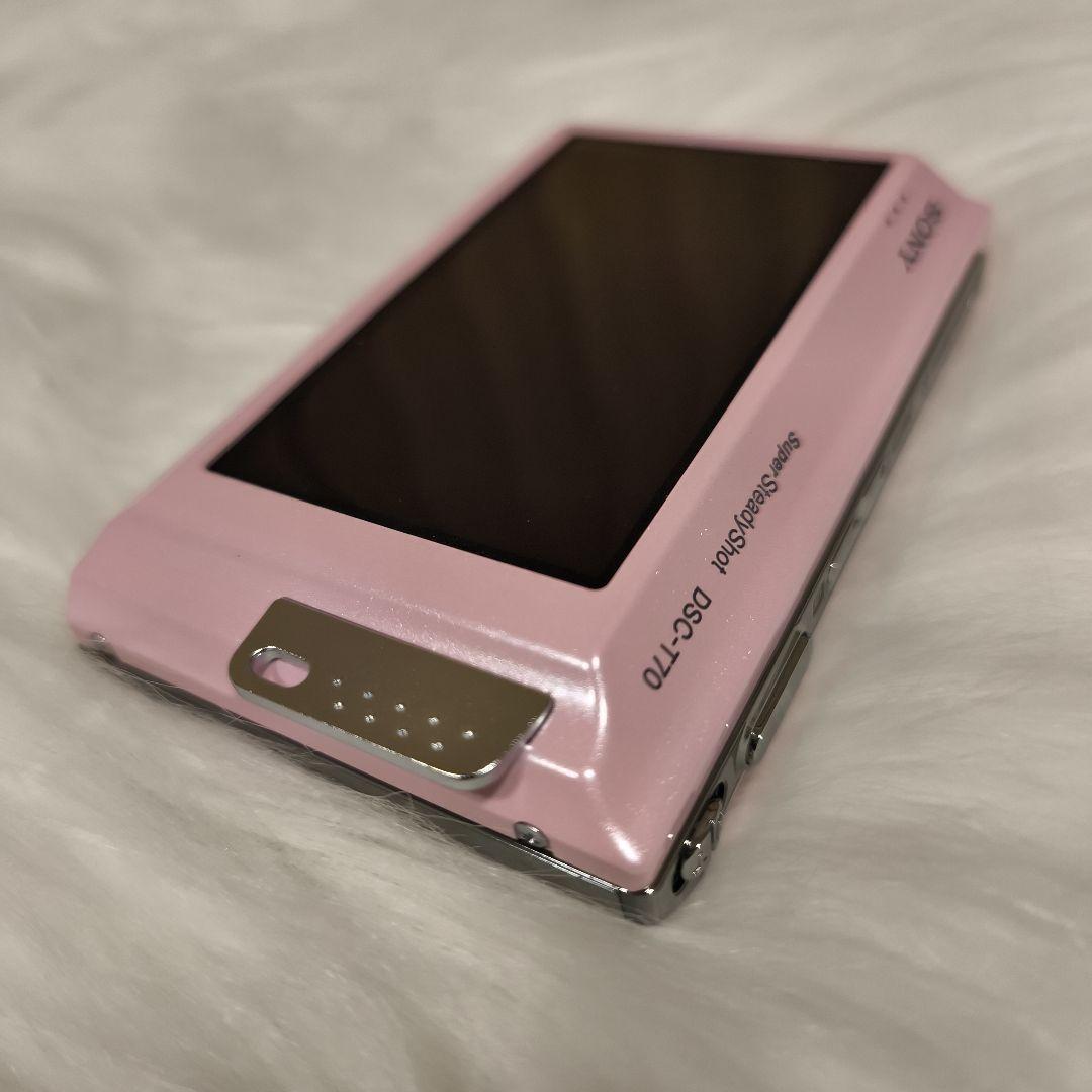 極美品・ほぼ未使用SONYソニーCyber-shot DSC-T70 ピンク箱付