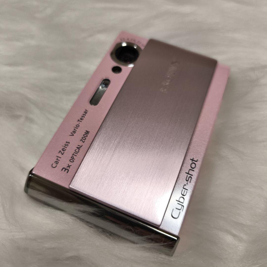 極美品・ほぼ未使用SONYソニーCyber-shot DSC-T70 ピンク箱付