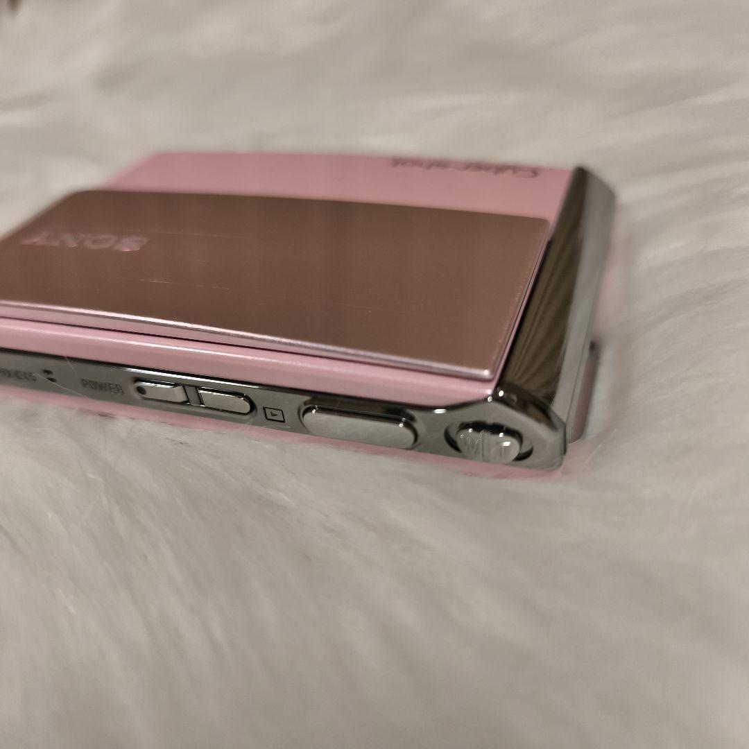 極美品・ほぼ未使用SONYソニーCyber-shot DSC-T70 ピンク箱付