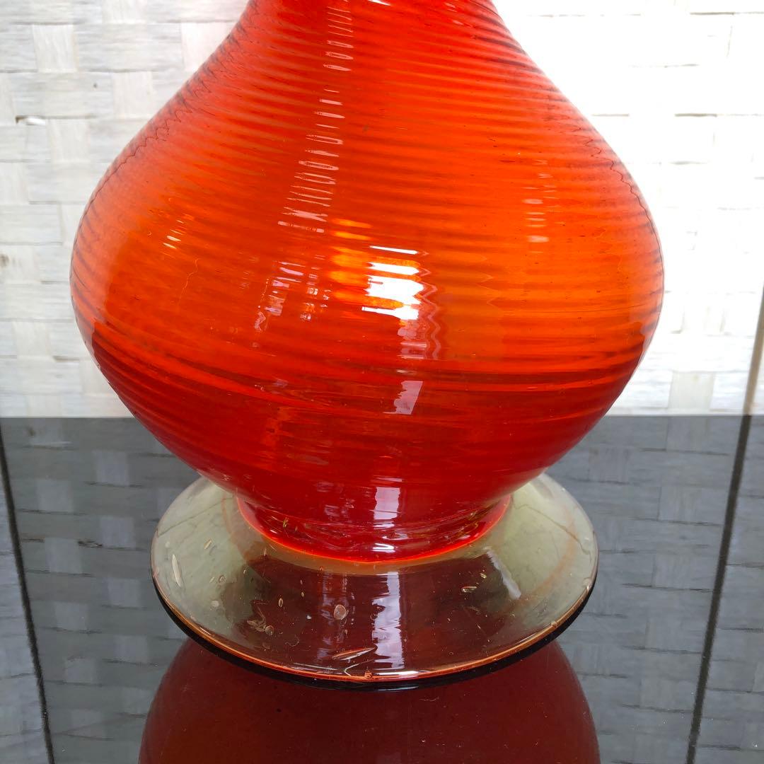 た60●豪華❗️高63cmツイスト 琉球ガラス花瓶