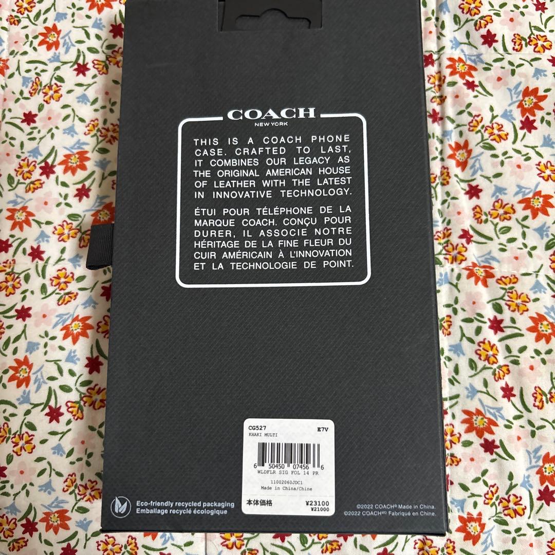 COACH 花柄手帳型ケース iPhone 6.1\" Pro (2022)