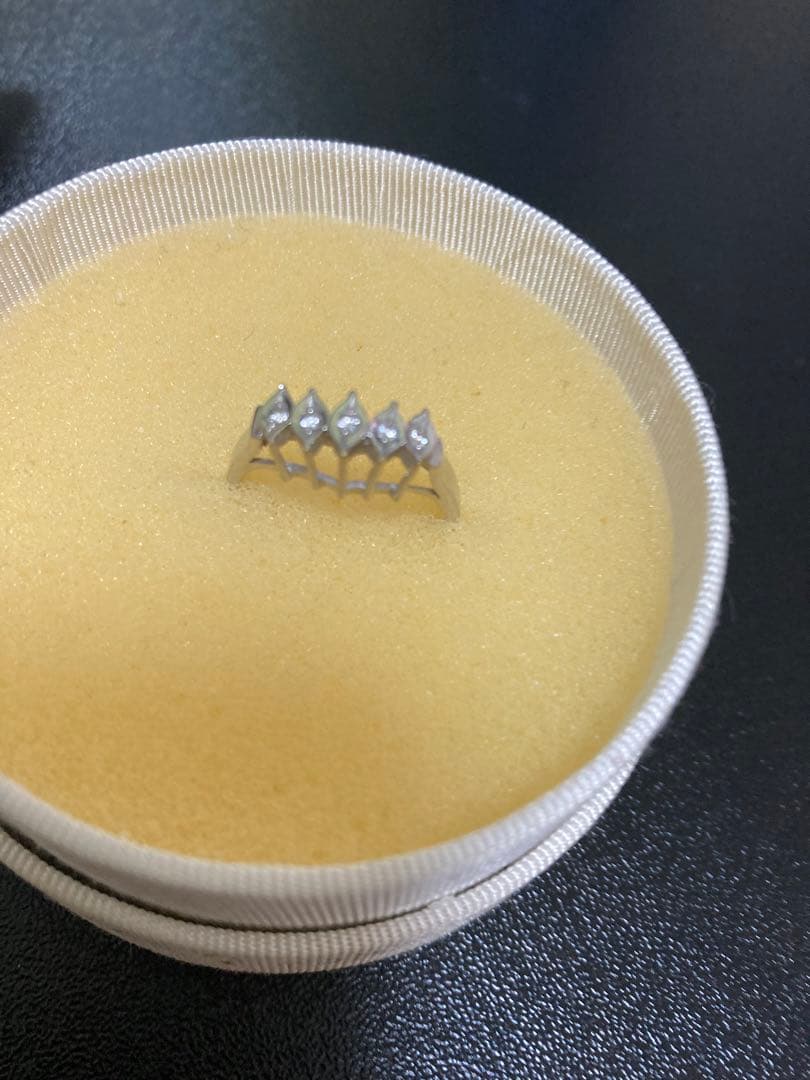 k14WGダイヤモンドリング13号