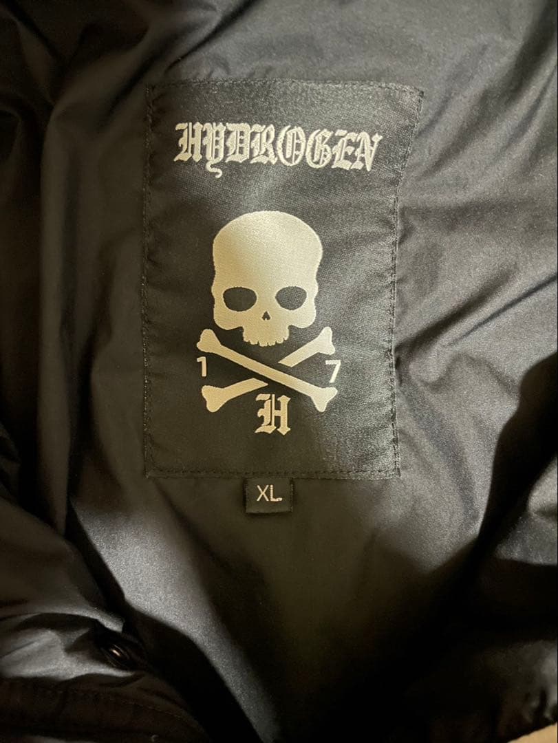 HYDROGEN ブラック ダウンジャケット XL