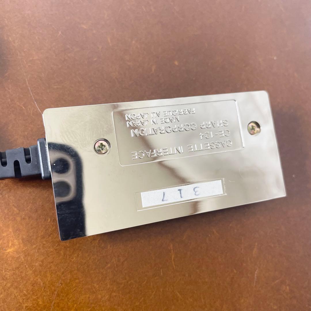 【未使用に近い】SHARP CE-124 カセットインターフェイス