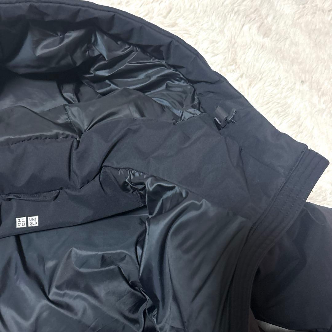 シームレスダウンロングコート ネイビー　420253 ユニクロ　UNIQLO