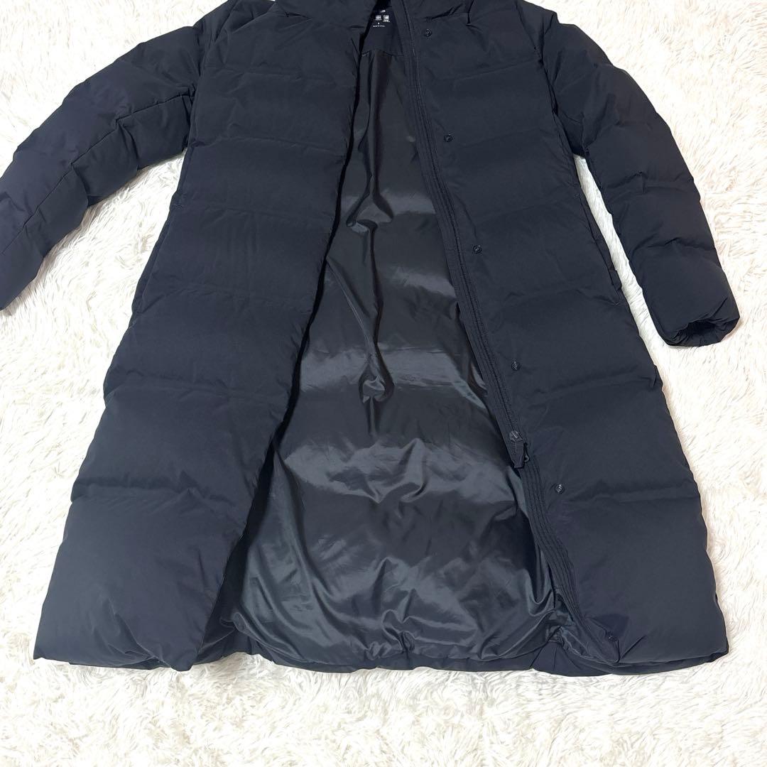 シームレスダウンロングコート ネイビー　420253 ユニクロ　UNIQLO