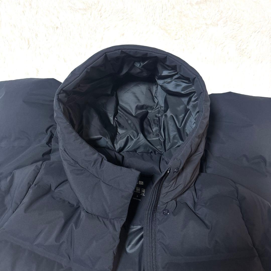 シームレスダウンロングコート ネイビー　420253 ユニクロ　UNIQLO