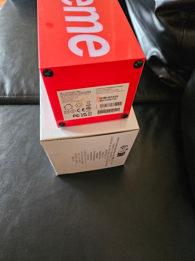 Supreme Box Logo Lamp \"Red\"　シュプリーム　ランプ　赤