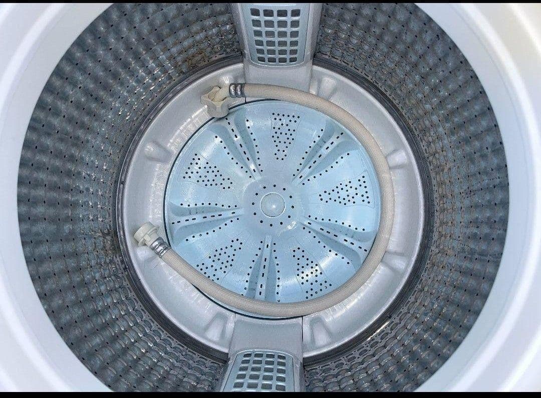 AQUA ガラストップ7kg 洗濯機3Dアクティブ洗浄風乾燥機能付 21年製