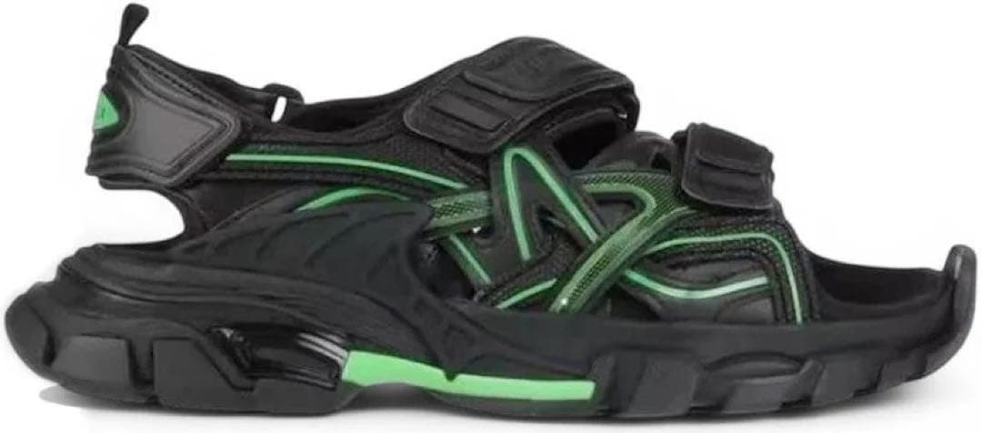 Balenciaga ブラック/グリーン サンダル