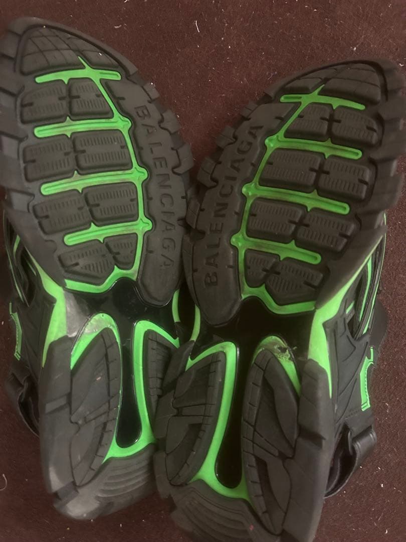 Balenciaga ブラック/グリーン サンダル