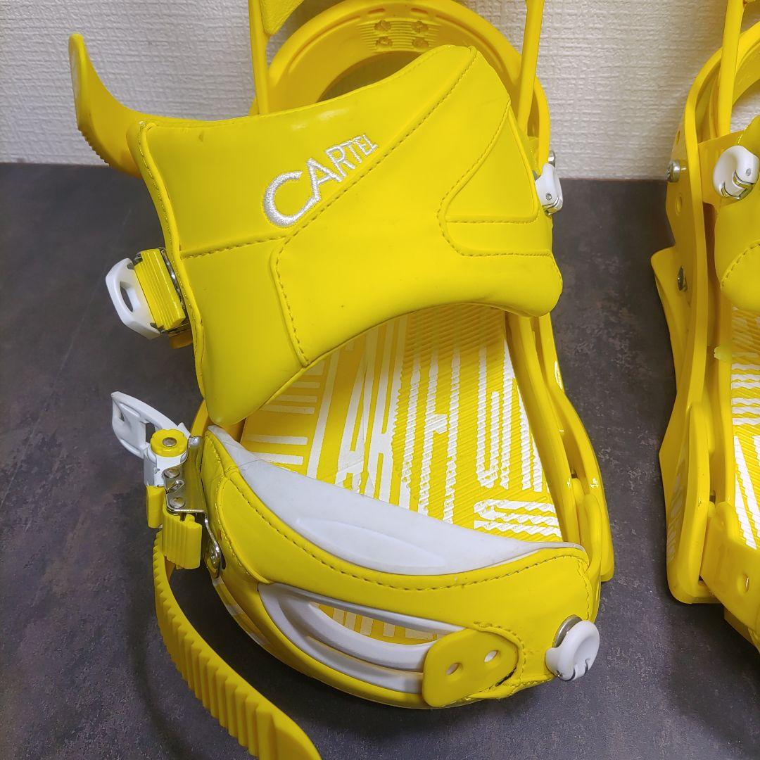 美品　BURTON CARTEL Mサイズ ビンディング イエロー