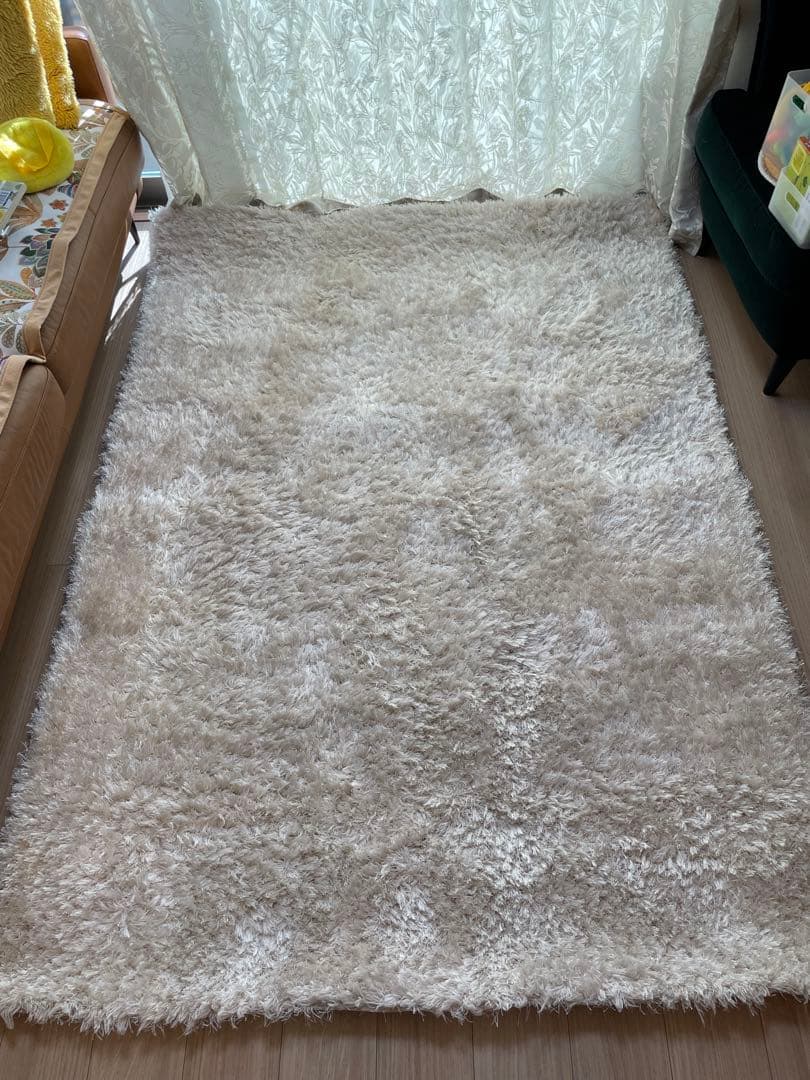 【値下げ】Francfranc カステ ラグ M 2000×1400 IVORY