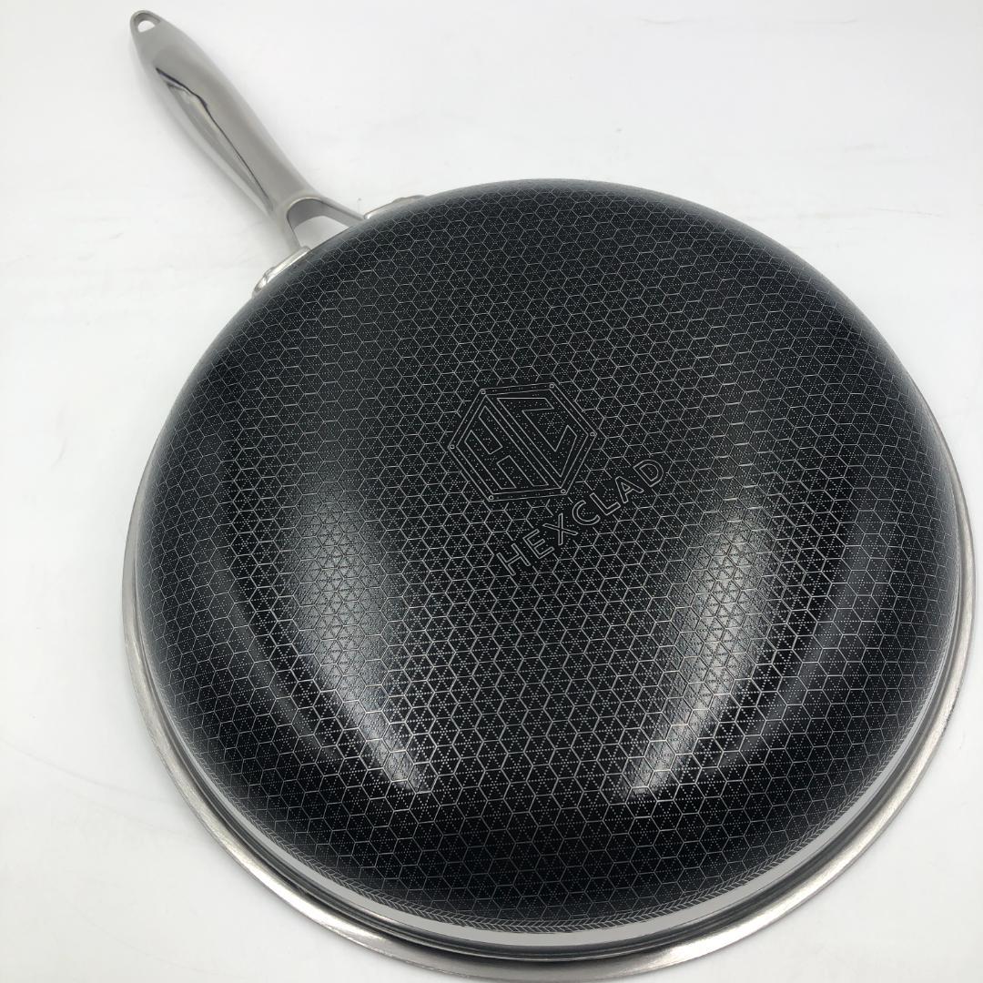 HexClad ハイブリッド フライパン 26cm 蓋付き/Y32582-P1