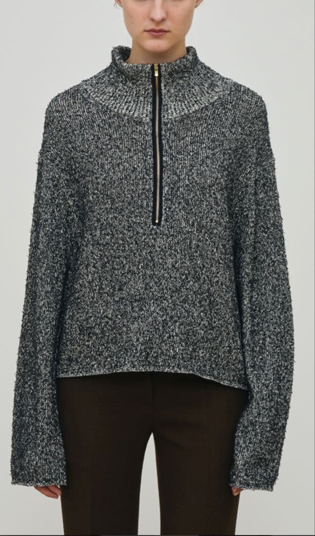 DES PRES ニットハーフジッププルオーバー