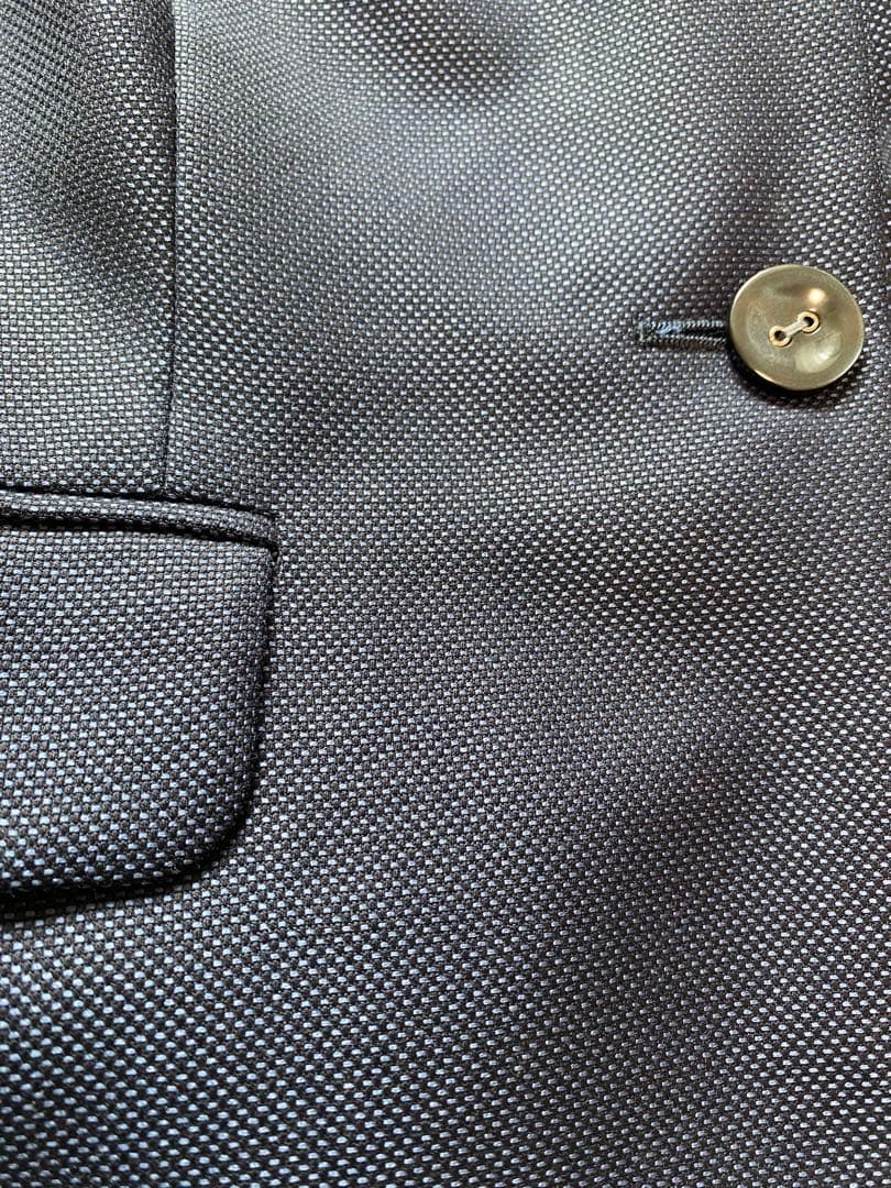 アクアスキュータム ネイビー シングルボタン パンツスーツ