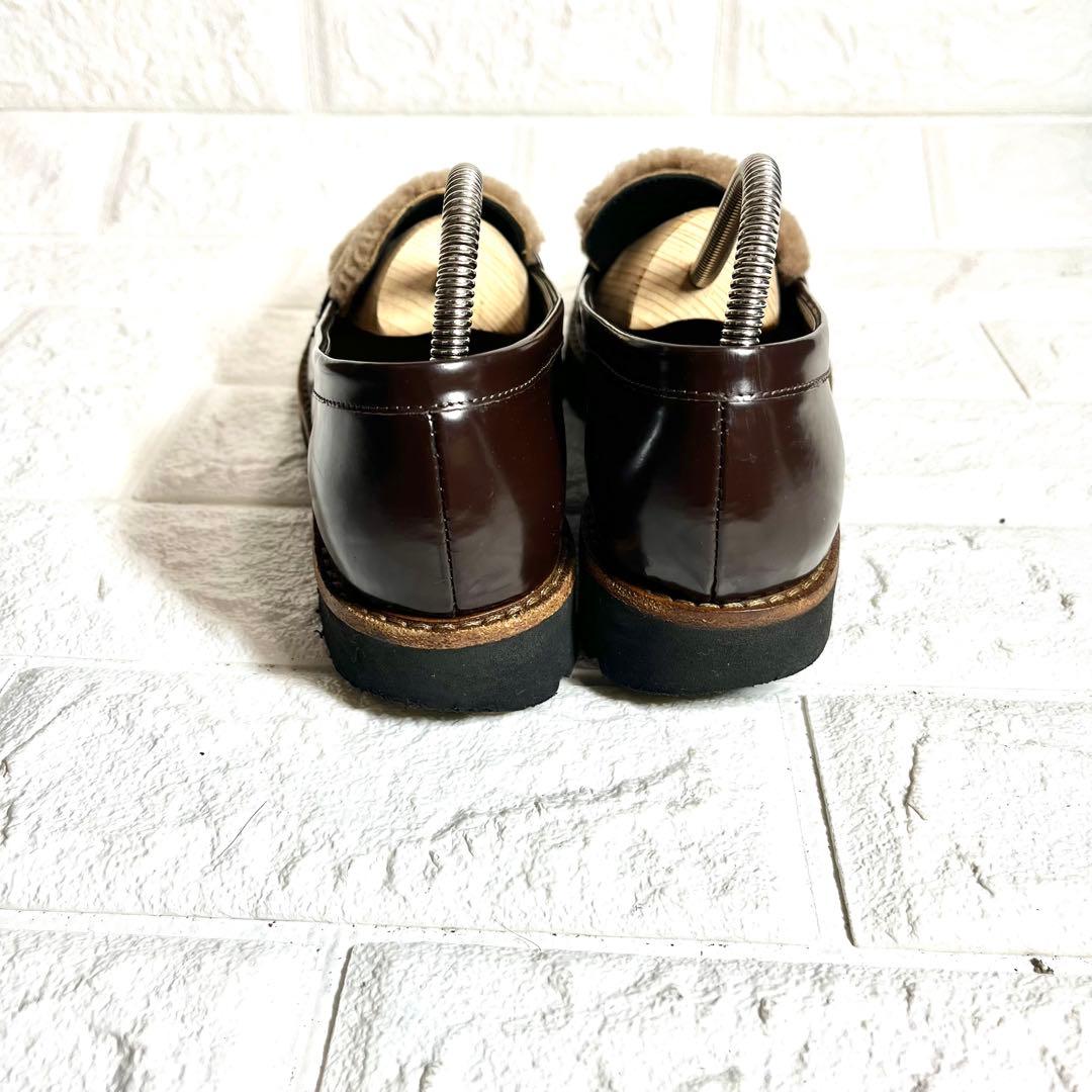 【ほぼ未使用】FABIO RUSCONI ファー付き　ローファー