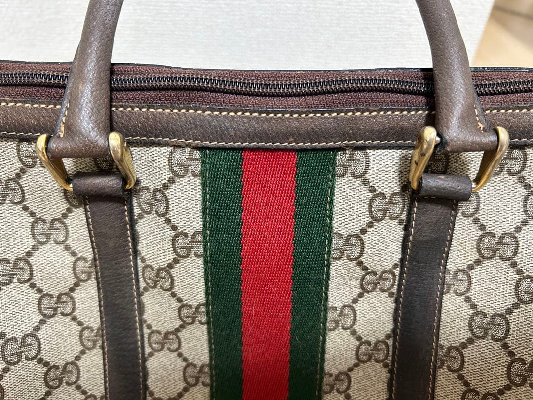 Gucci GGオールドグッチ キャンバス ミニボストンバッグ