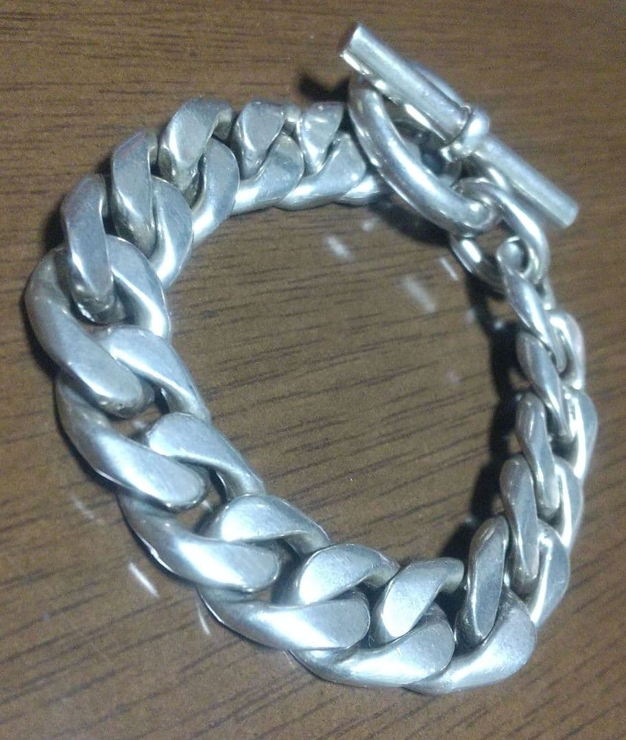 LAVER 11MM CURB CHAIN T BAR ブレスレット TAXCO