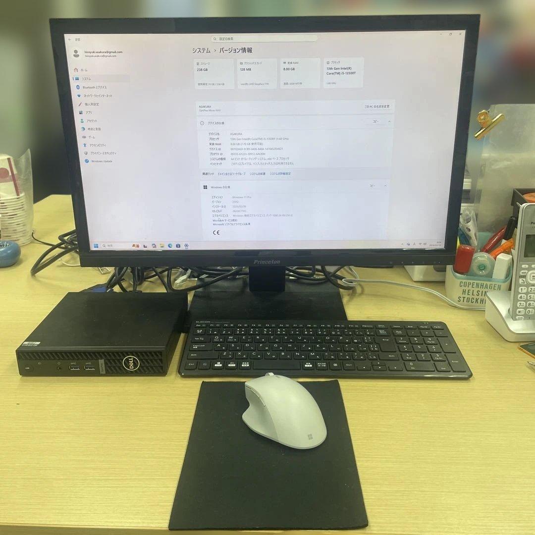 2023年製 現行モデル】Dell OptiPlex7010Microフルセット