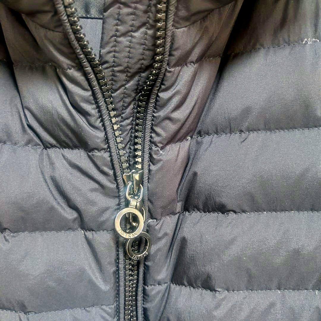 TATRAS ブラック ダウンジャケット HAAVハーブフード付き大きめ4サイズ