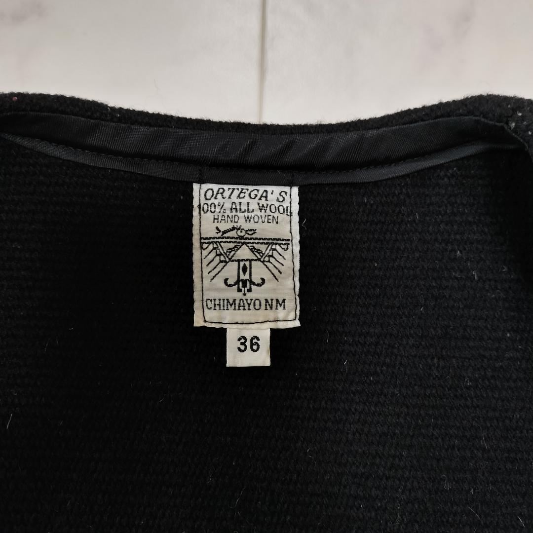 希少 オルテガ 人気カラーブラック 36 スクエアフロントチマヨベスト ポケット