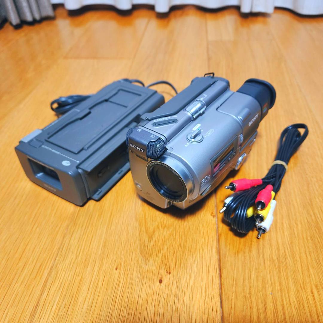 【動作確認済】SONY 高画質 8ミリ Hi8 ビデオカメラ ステーションセット