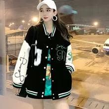 新品 レディース スタジャン アウター ジャケット ブラック【18】