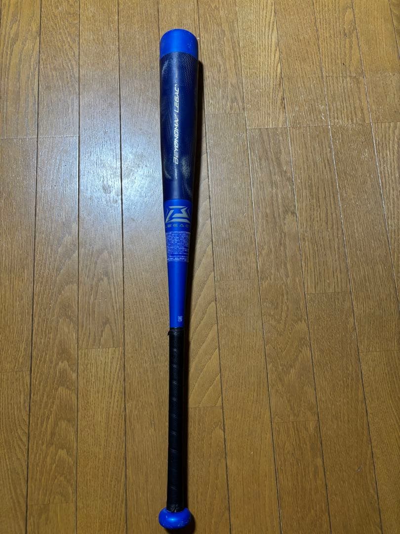 美品ミズノ 軟式野球バット レガシージュニア　79センチ　　560グラム平均