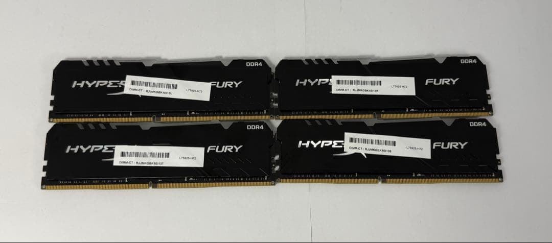 Kingston メモリー DDR4-3200 16GB4枚連番セット合64GB