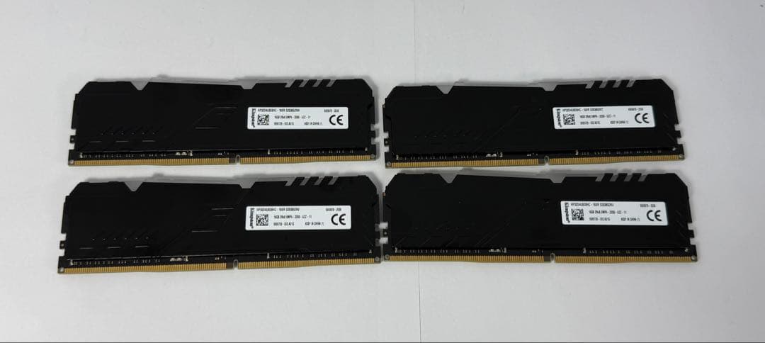 Kingston メモリー DDR4-3200 16GB4枚連番セット合64GB