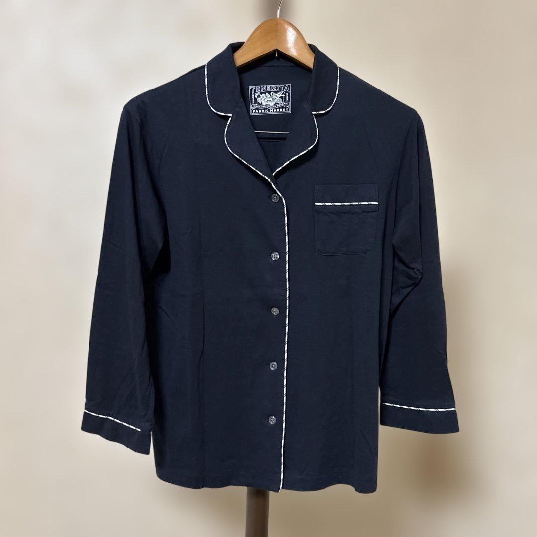 未使用品　TENERITA テネリータ ネイビー コットンパジャマセット