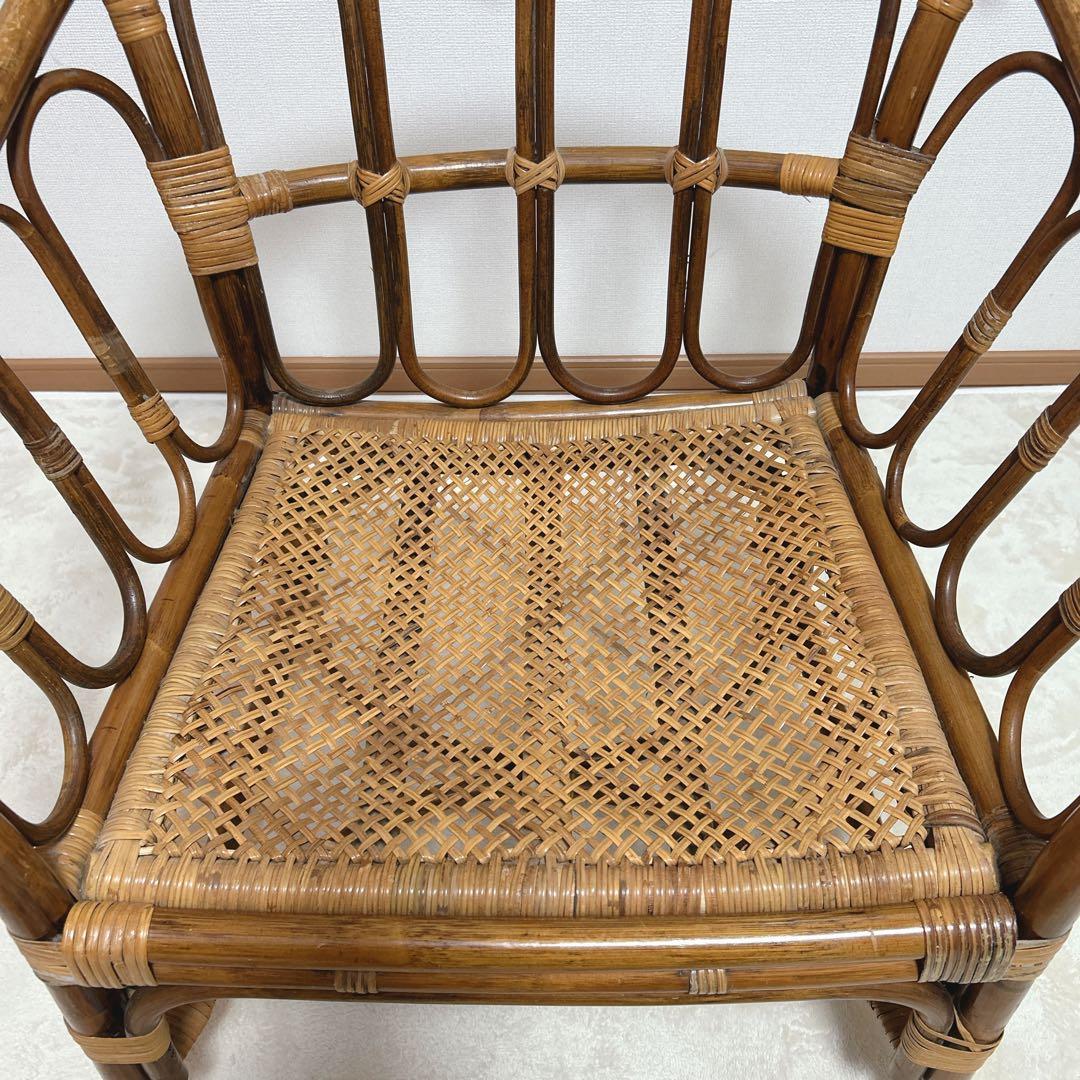 送料無料 マルニ ラタン 椅子 チェア　アンティーク ヴィンテージ 1脚