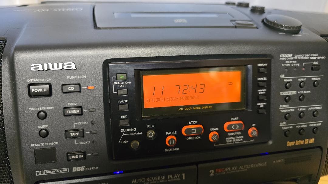 AIWA CSD-SR80改 Bluetooth搭載CDラジカセ 完動美品172