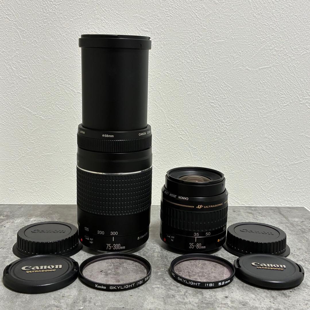 ⭐️美品⭐️キャノン Canon EF75-300, 35-80mm ダブルレンズ