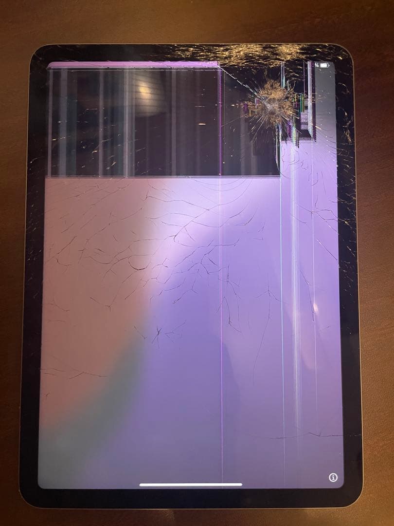 iPad air 第4世代本体 ダークグレイ 画面割れ ジャンク