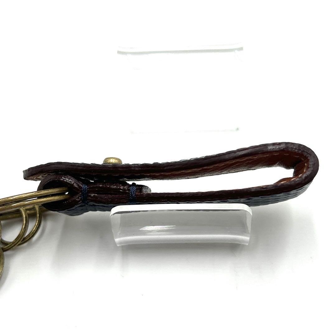 【極美品】 ⭐︎付属品完備⭐︎ GANZO ガンゾ キーリング リザード ネイビー