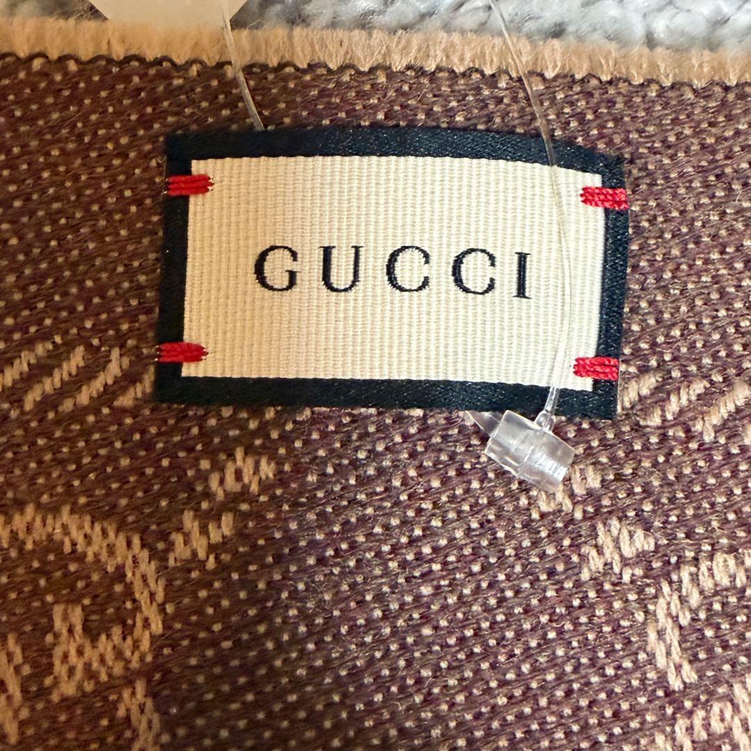 グッチ GUCCI GGパターン ウールマフラー スカーフ男女兼用　未使用品