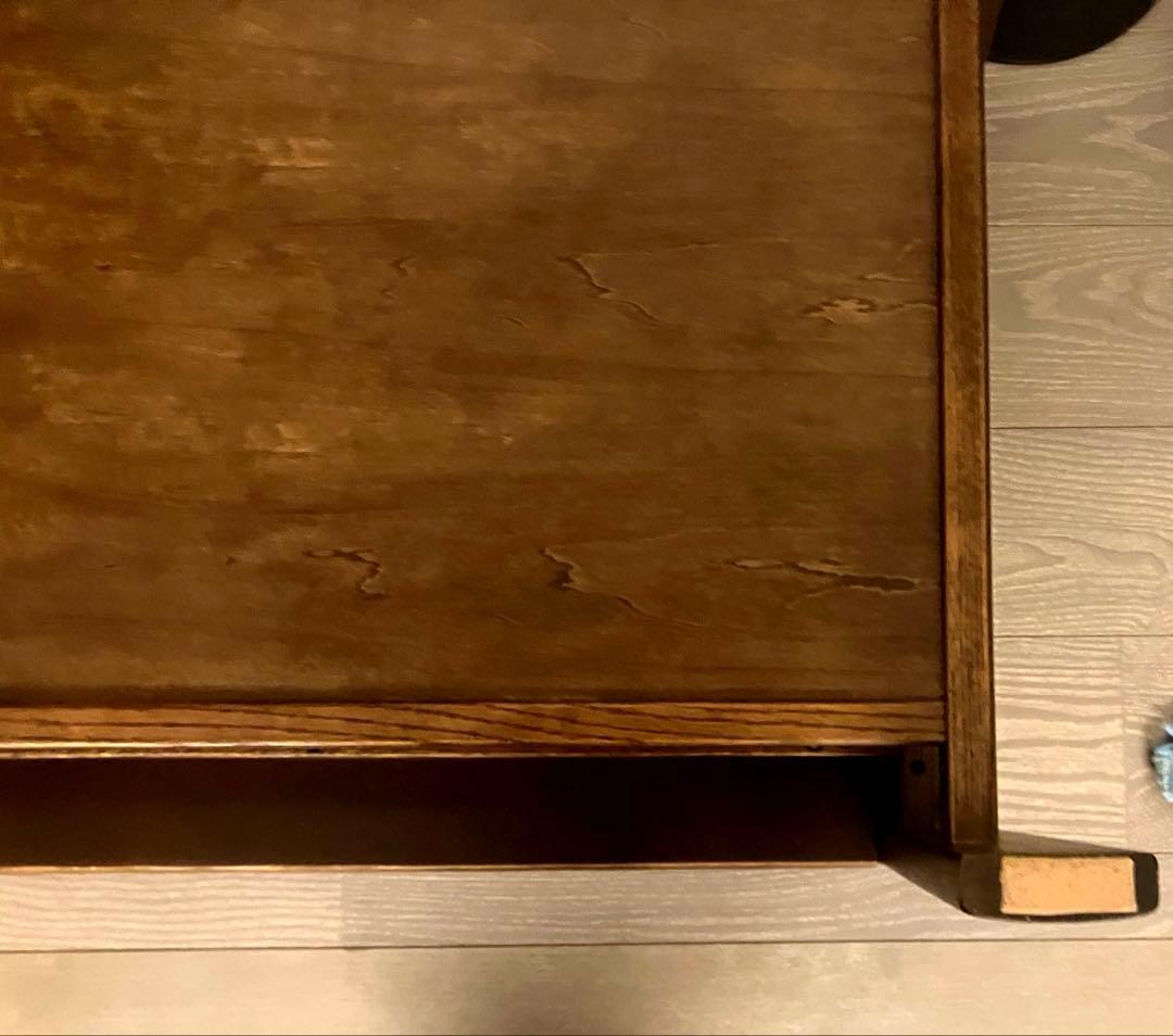 m*e様 美品 浜本工芸 センターテーブルT-2400 無垢 オーク 天然木 ジ