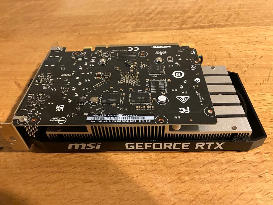 グラフィックボード・グラボ・ビデオカード MSI GeForce RTX3050 VENTUS 2X E 6G OC