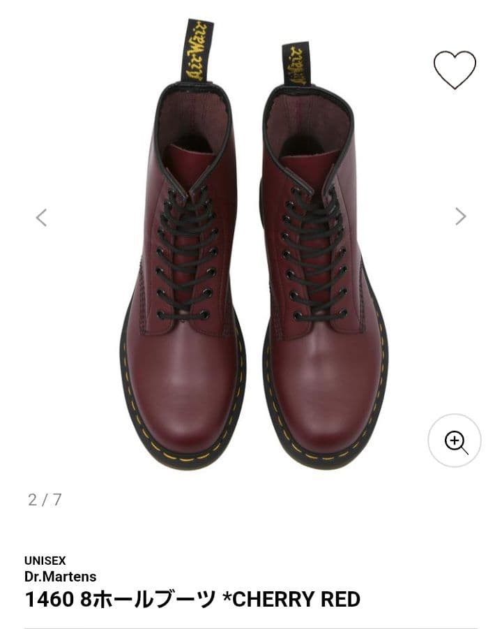 Dr.Martens1460(ABCマート限定)8ホール チェリーレッド