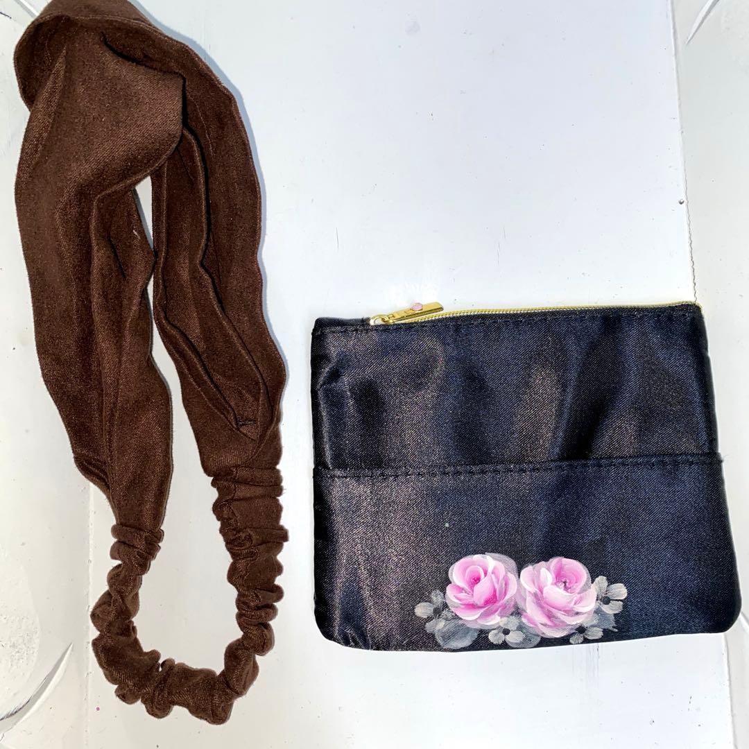 掛け時計　他おまとめ　薔薇　手描き　トールペイント