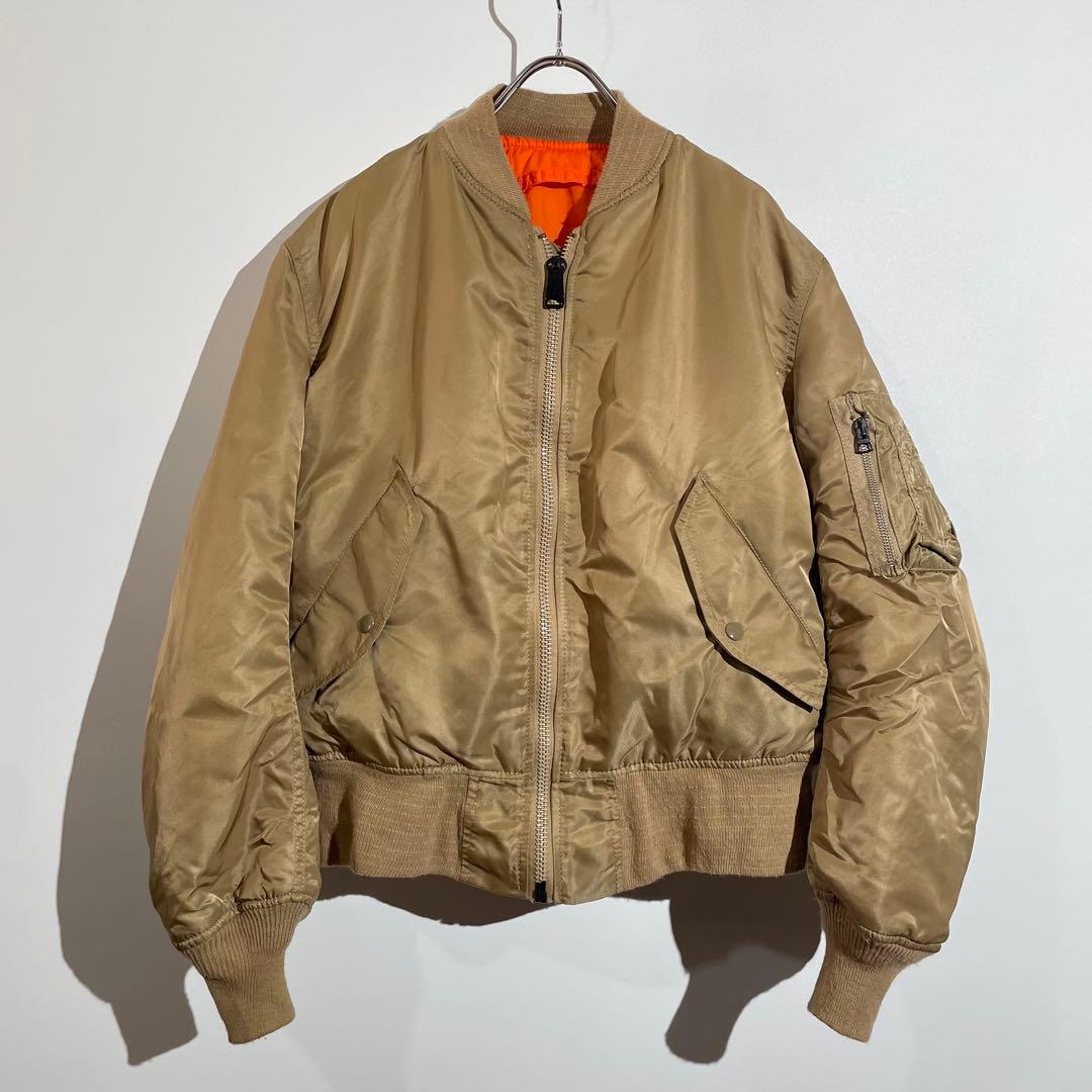 90s ALPHA MA-1 フライトジャケット　ミリタリー　米軍　USA製　S