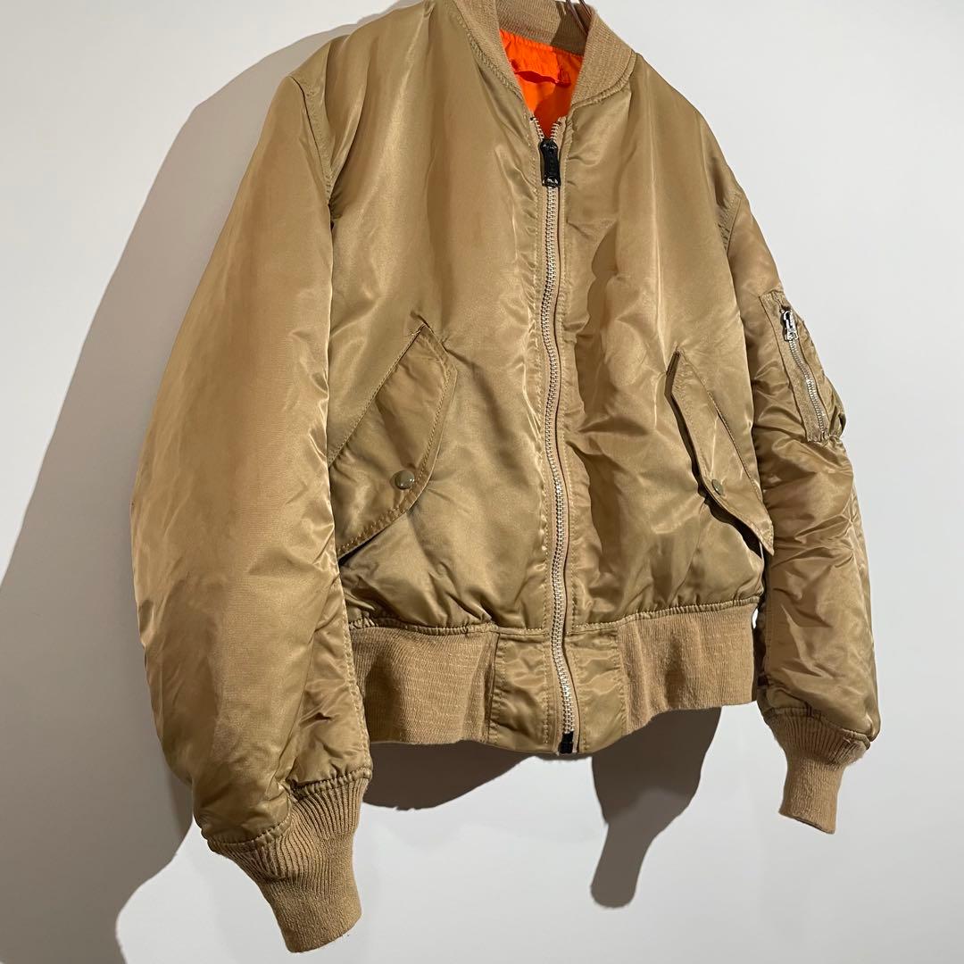 90s ALPHA MA-1 フライトジャケット　ミリタリー　米軍　USA製　S