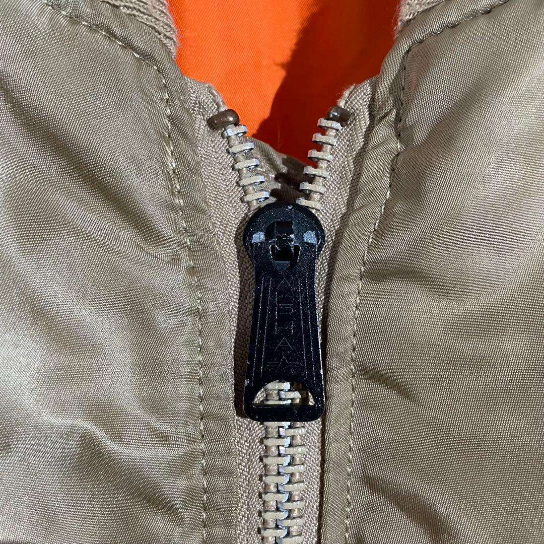 90s ALPHA MA-1 フライトジャケット　ミリタリー　米軍　USA製　S