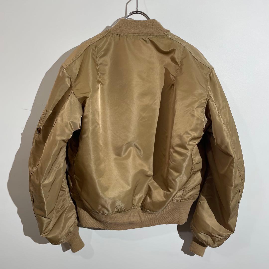 90s ALPHA MA-1 フライトジャケット　ミリタリー　米軍　USA製　S