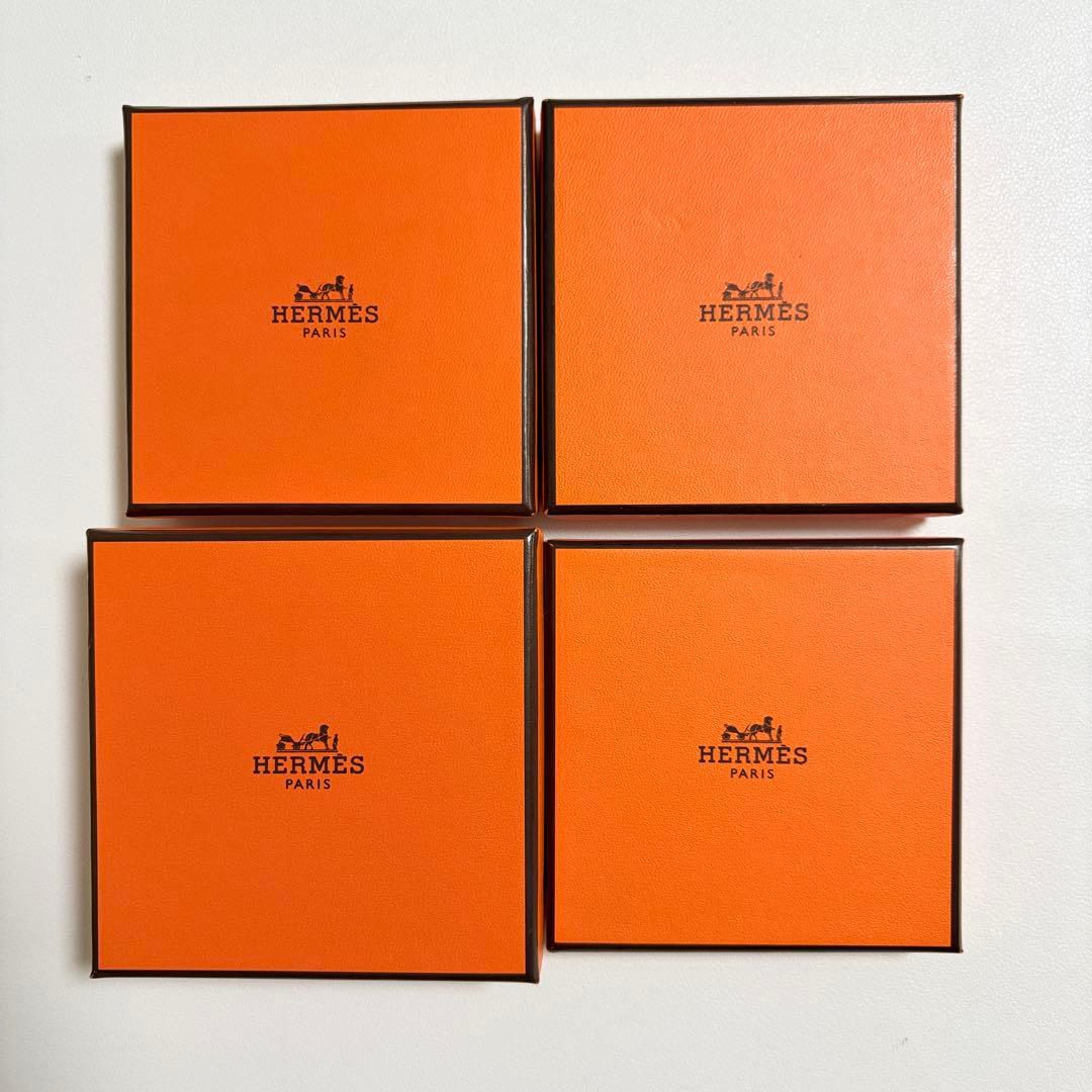 美品　エルメス　保存袋　空箱　4個セット　ブレスレット　アクセサリー入れ　現行品