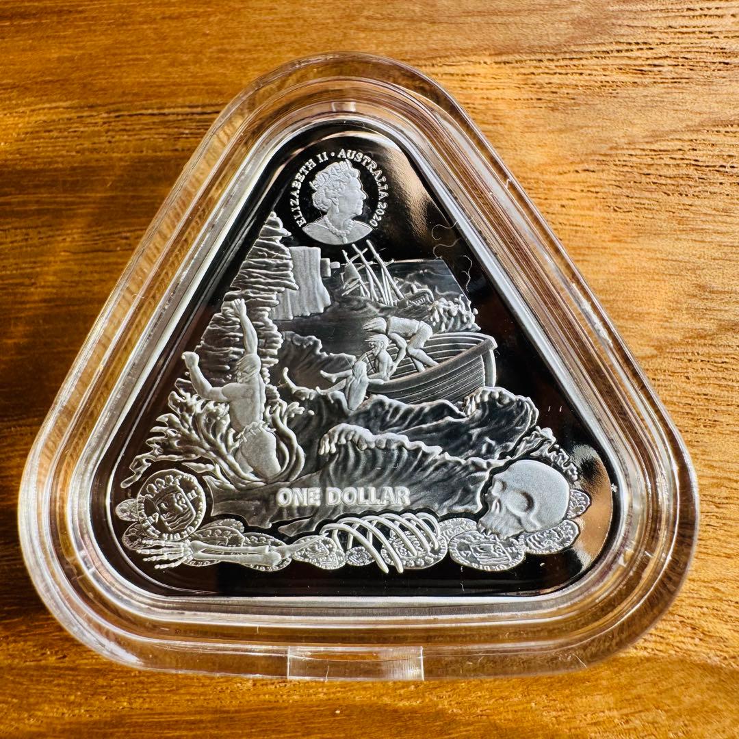 2020オーストラリア難破船Zuytdorp三角1オンスシルバー$ 1