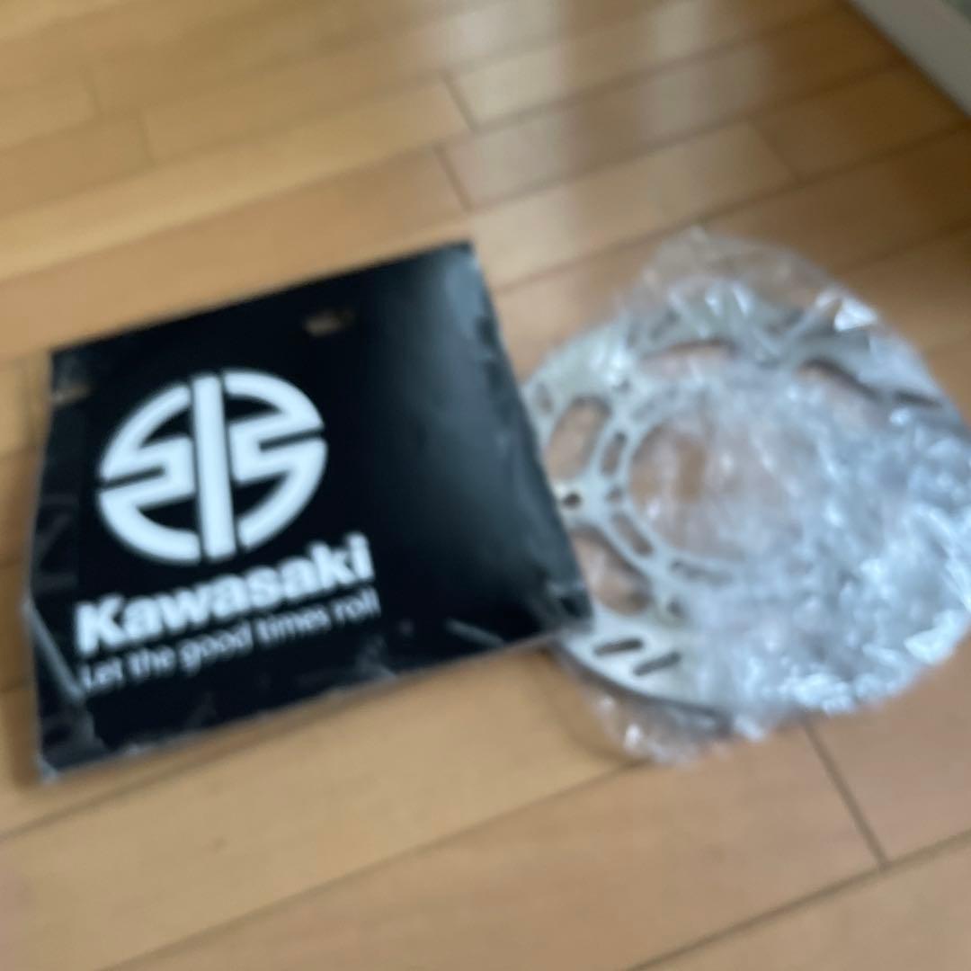 め*け様 klx250 新品ブレーキディスク　ドラスアップ新品なので目立ちます