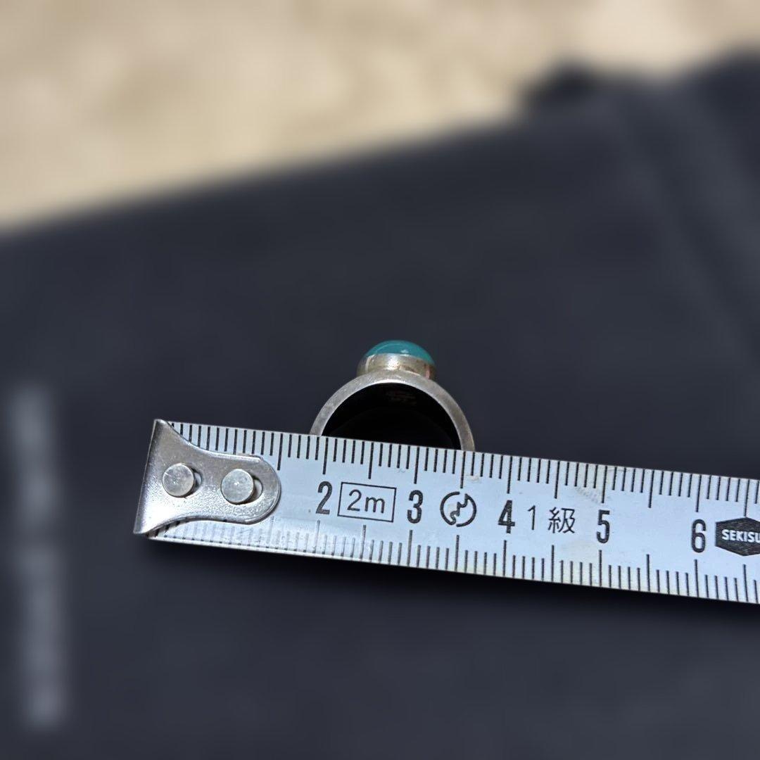 ジョージジャンセン　グリーンアゲートシルバーリング　　美品